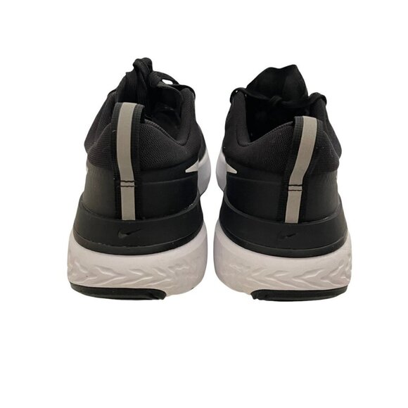 Nike Mens EUC CW1777-003 Black White React Miler Athletic Sneaker Shoes Size 7.5